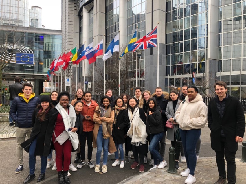 Visit to the European Parliament in Brussels (2020)